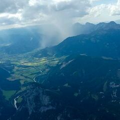 Flugwegposition um 14:22:34: Aufgenommen in der Nähe von Johnsbach, 8912 Johnsbach, Österreich in 2321 Meter